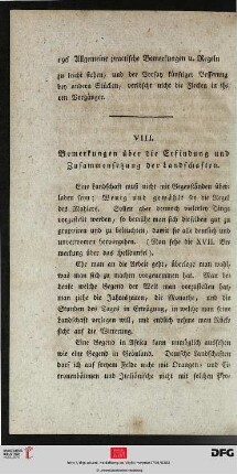 VIII. Bemerkungen über die Erfindung und Zusammensetzung der Landschaften