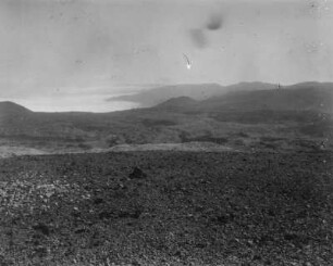 Caldera de las Cañadas : Blick über die Landschaft der Caldera de las Cañadas, im Hintergrund eine Passatwolke.