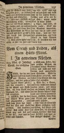 237-249, In gemeinen Noethen