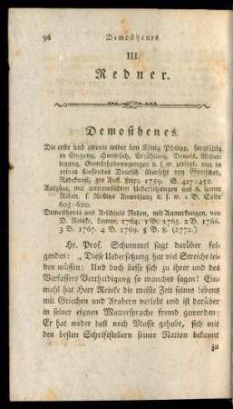 III. Redner.