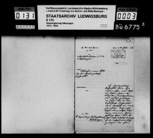 Schuldenwesen der Himmlingskasse Fachsenfeld