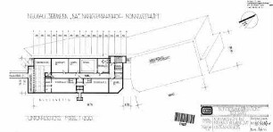 Kornwestheim Pbf: Neubau Stellwerk "KA" Rbf.Kornwestheim Untergeschoss, Plan Nr.1D Nebengeb.