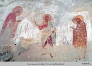 Ausmalung mit Thronendem Christus und Heiligen Kriegern