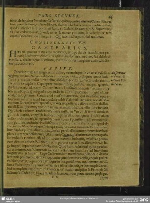 Consideratio VIta