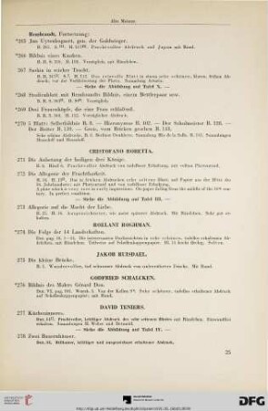 Alte Meister des XV.-XVII. Jahrhunderts [Fortsetzung] (Nr. 265-305)