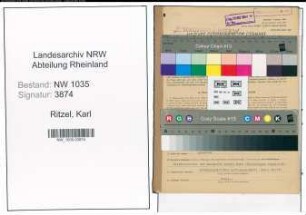 Entnazifizierung Karl Ritzel , geb. 24.05.1907 (Bergmann)