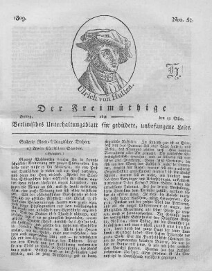 Nro. 54., Freitag, den 17. März 1809