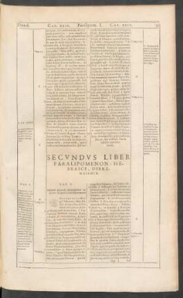 Secundus Liber Paralipomenon : Hebraice, Dibrehaiamim