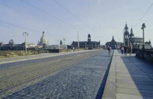 Augustusbrücke ü. d. Elbe in Dresden