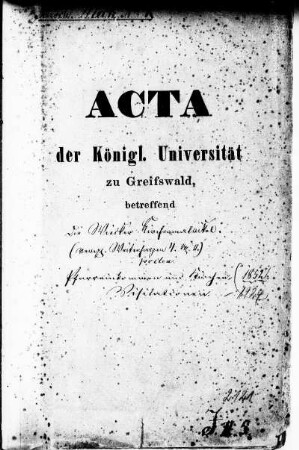 Die Wiecker Kirchenmatrikel sowei Pfarreinkommen und Kirchenvisitationen