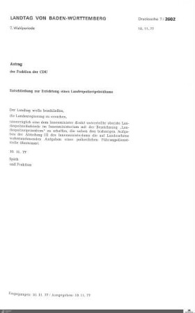 Anträge der CDU zur Polizei
