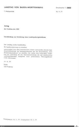 Anträge der CDU zur Polizei