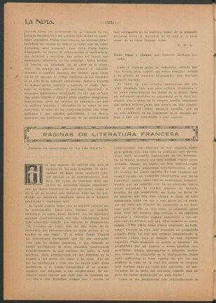 Páginas de literatura francesa