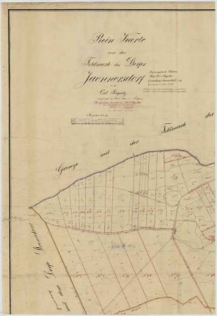 Rein-Karte von der Feldmark des Dorfes Jännersdorf ["Jaennersdorf"] (6 Teile)
