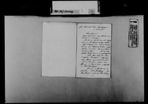 Schreiben von Carl Mez an August Lamey: Überreichung einer Petition an Friedrich I. von Baden.