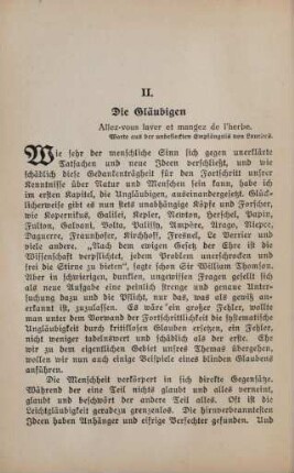 II. Die Gläubigen