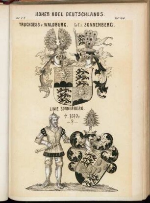 Taf. 146. Truchsess v. Waldburg. Grf. z. Sonnenberg. - Linie Sonnenberg. †. 1510. ?