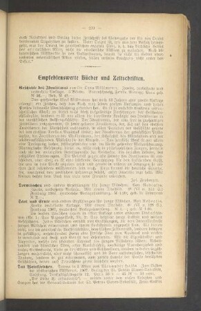 Empfehlenswerte Bücher und Zeitschriften