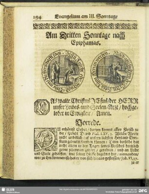 Am Dritten Sonntage nach Epiphanias