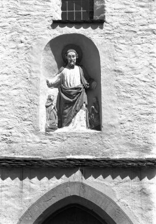 Christus mit dem Stifterpaar Burkhard II. von Üsenberg und seiner Gemahlin