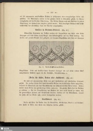 Bordüre in Brelonne-Stickerei