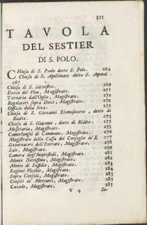 Tavola del Sestier di S. Polo