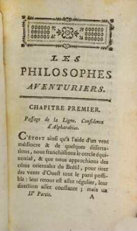 Les Philosophes Aventuriers. 2
