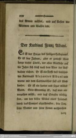 Der Kardinal Franz Albani