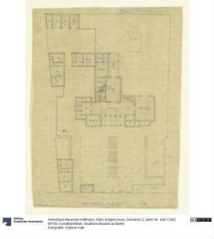 Wohnhaus Alexander Hoffmann, Wien, Erdgeschoss, Grundriss 2