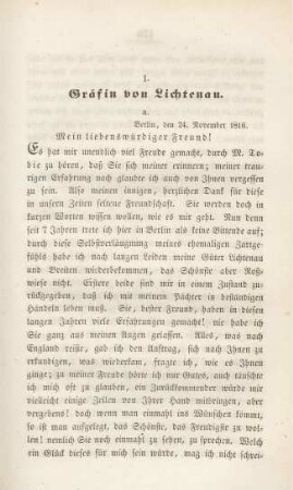 1. Gräfin von Lichtenau