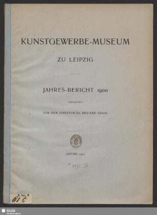 1900(1901): Jahres-Bericht