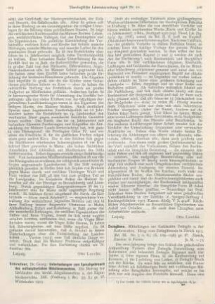 225-226 [Rezension] Schreiber, Georg, Untersuchungen zum Sprachgebrauch des mittelalterlichen Oblationenwesens