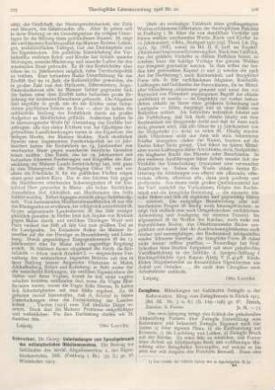 225-226 [Rezension] Schreiber, Georg, Untersuchungen zum Sprachgebrauch des mittelalterlichen Oblationenwesens
