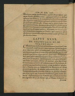 Caput XXVI. De Voluntario Et Involuntario.