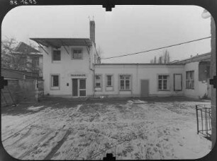 Dresden-Striesen, Bärensteiner Straße 10. Nebengebäude. Eingangsfront (Hofseite)