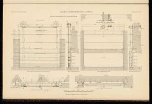 Staatliches Kraftwerk, Dörverden a. d. Weser: Details (aus: Atlas zur Zeitschrift für Bauwesen, hrsg. v. Ministerium der öffentlichen Arbeiten, Jg. 65, 1915)