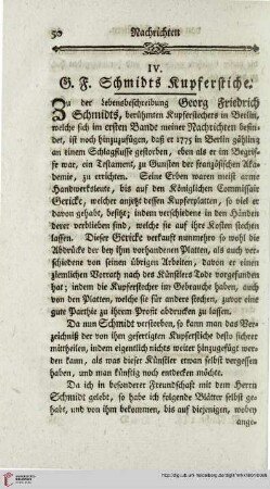 IV. G.F. Schmidts Kupferstiche