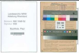 Entnazifizierung Paul Buchholz , geb. 03.09.1875 (Stadtbeamter)
