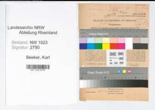 Entnazifizierung Karl Beeker , geb. 18.10.1896 (Zahnarzt)
