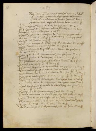 Sommerhalbjahr 1489. Rektorat Gabriel Biel