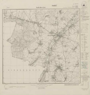 5002 (alte Nr.: 2903) Geilenkirchen, Meßtischblatt (4cm - Karte)