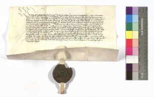Schenk Philipp von Erbach: Heiratsgut; angehängtes Siegel: Philipp von Erbach.