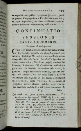 Continuatio Sessionis Die IV. Decembris.