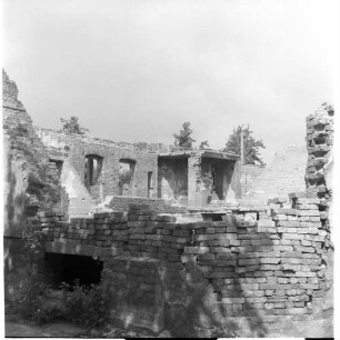 Negativ: Ruine, Siedlung Lindenhof, 1953