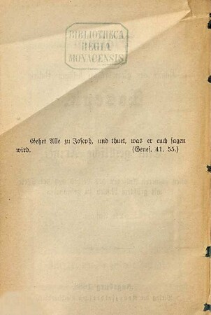 Psalmen auf den Namen des glorwürdigen heiligen Vaters Joseph : Eine geistliche Arznei in allen schweren Anliegen des Leibes und der Seele mit größtem Nutzen zu gebrauchen