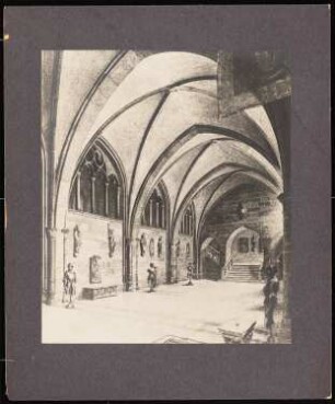 Pergamon-, Deutsches und Vorderasiatisches Museum auf der Museumsinsel, Berlin: Gotische Halle im Nordbau: Innenansicht
