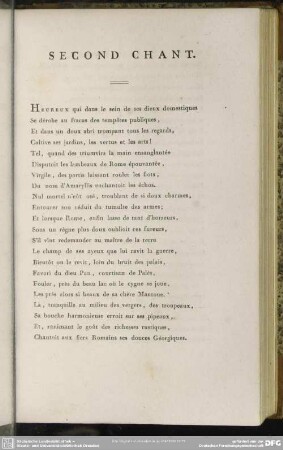 Second Chant