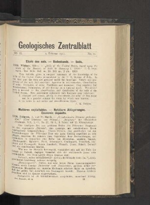 1. Februar 1911. No. 11.