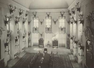 Moritzburg. Jagdschloss (1723-1733; D. Pöppelmann). Speisesaal (Geweihsaal)