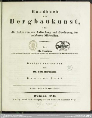 2: Handbuch der Bergbaukunst : oder die Lehre von der Aufsuchung und Gewinnung der nutzbaren Mineralien